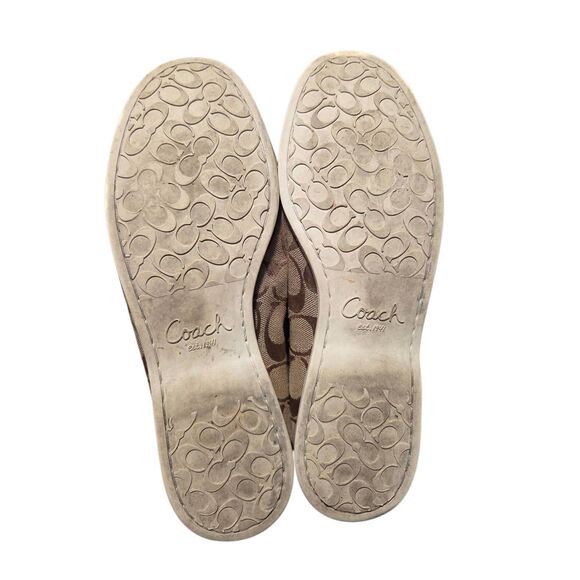 Coach Carisa Brown Monogram Loafers with Box - Picture 5 of 6